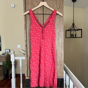 Pink floral dress